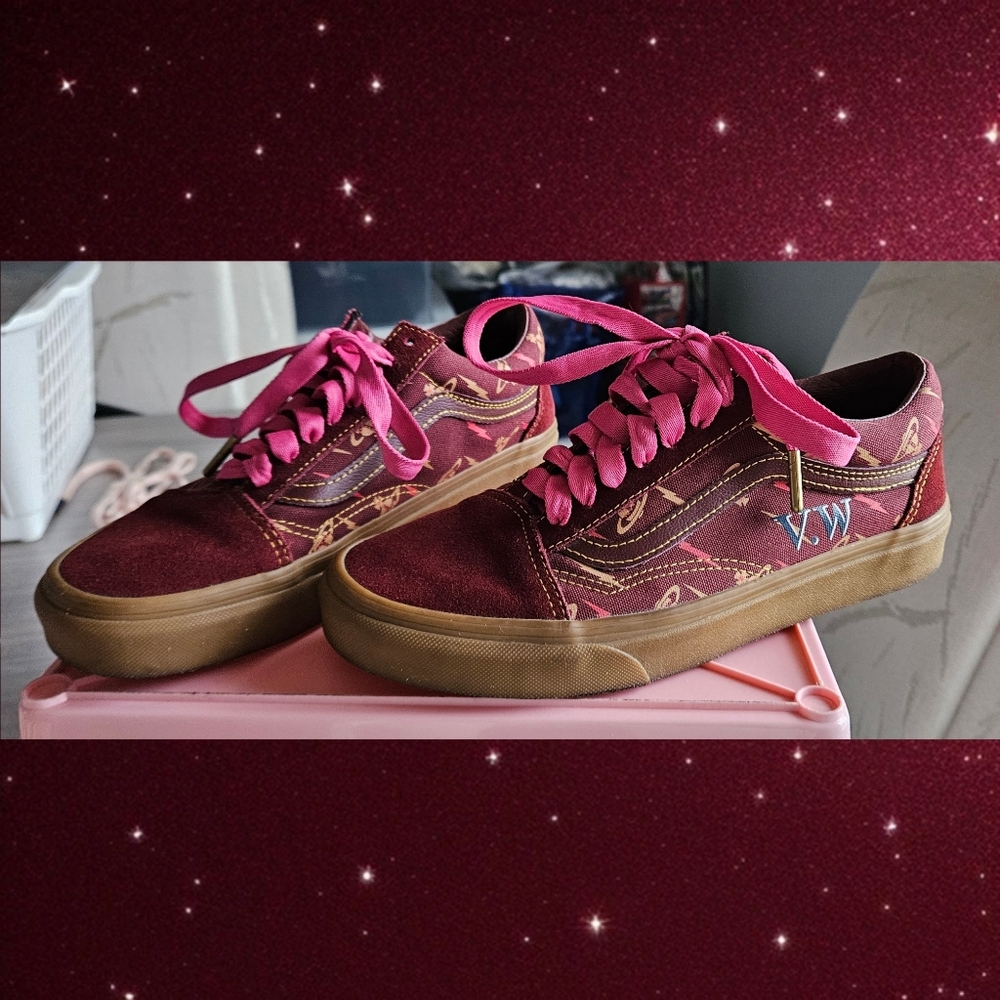 Van's X Vivienne Westwood Thunderbolt & Orbs Old Skool Womens 8.0 / Mens 6.5